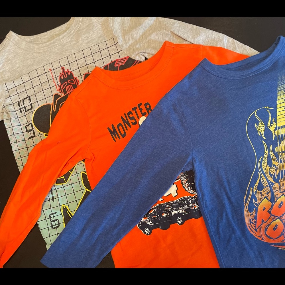 Bundle of (3) size 5/6 boys long sleeve tees